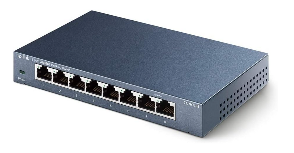 TP-Link TL-SG108 V3 8 Portlu Gigabit Ağ Anahtarı 8 Port Siyah TL-SG108