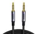 Ugreen 3.5mm Hi-Fi Erkek to Erkek TRRS Aux Ses ve Mikrofon Kablosu 2 Metre