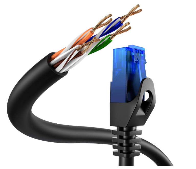KabelDirekt – Ethernet Kablosu 10Gbit/s – 1,5m, siyah